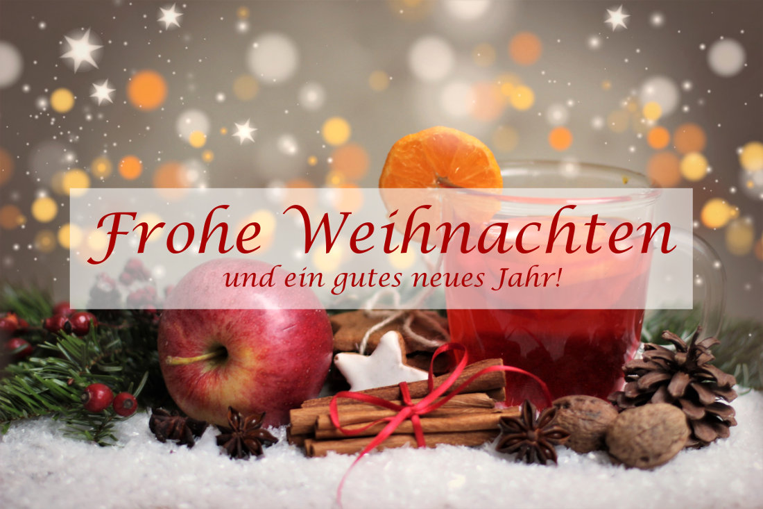 Frohe Weihnachten und gutes neues Jahr
