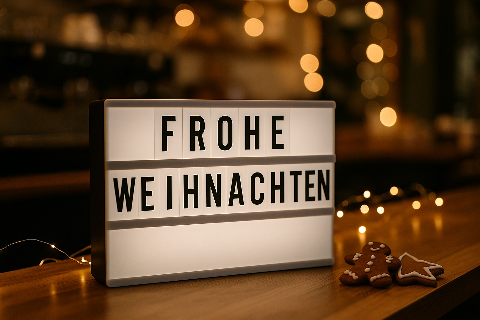 Frohe Weihnachten Schild